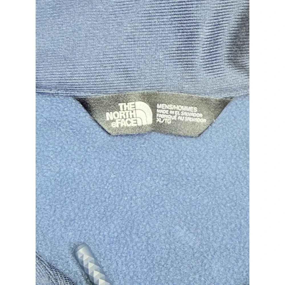 The North Face Men's M Blue Heather 1/4 Zip Fleece Pullover Jacket